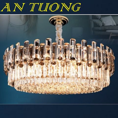  đèn chùm pha lê led trang trí phòng khách đẹp, hiện đại, tân cổ điển 044 