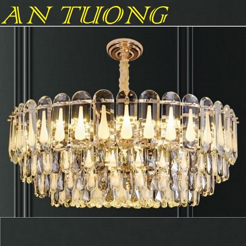  đèn chùm pha lê led trang trí phòng khách đẹp, hiện đại, tân cổ điển 050 