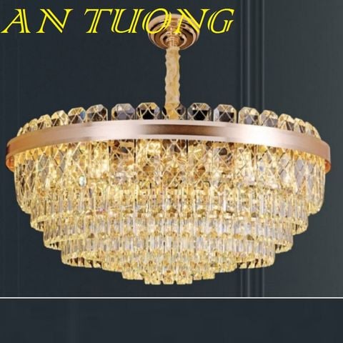  đèn chùm pha lê led trang trí phòng khách đẹp, hiện đại, tân cổ điển 053 