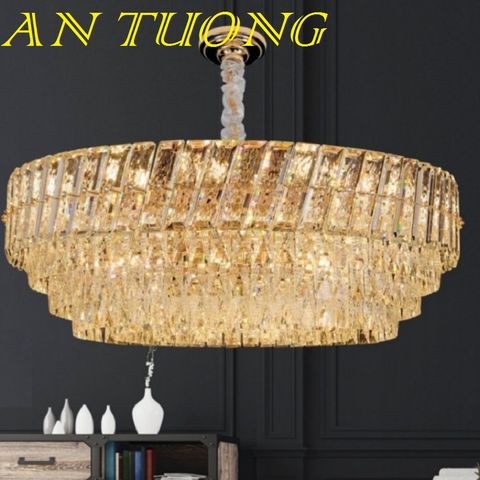  đèn chùm pha lê led trang trí phòng khách đẹp, hiện đại, tân cổ điển 056 