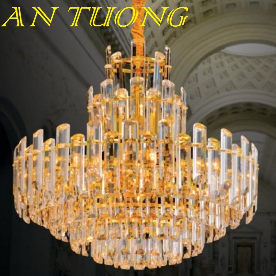 đèn chùm pha lê led trang trí phòng khách đẹp, hiện đại, tân cổ điển 057