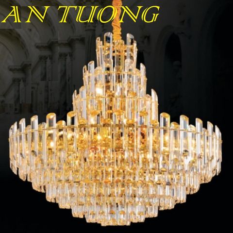  đèn chùm pha lê led trang trí phòng khách đẹp, hiện đại, tân cổ điển 058 