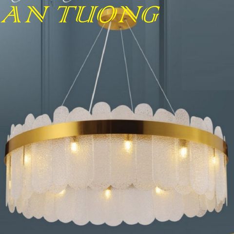  đèn chùm pha lê led trang trí phòng khách đẹp, hiện đại, tân cổ điển 060 