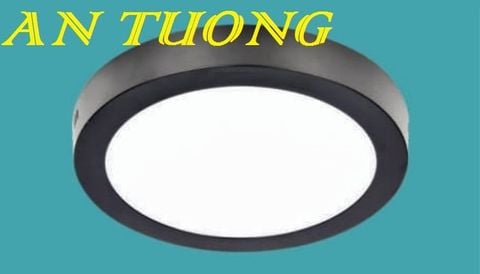  đèn trần ban công hiên nhà, lối đi hành lang tròn viền đen / viền gỗ 12w, 18w, 24w 