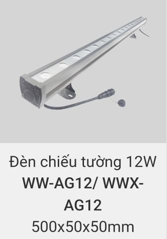  Đèn rọi tường, chiếu tường, hắt sáng tường trang trí ngoài trời chống nước IP65 vinaled 12w WW AG12 , WWX AG12 