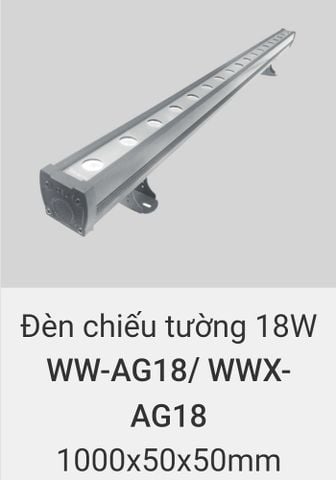  Đèn rọi tường, chiếu tường, hắt sáng tường trang trí ngoài trời chống nước IP65 vinaled 18w WW AG18 , WWX AG18 