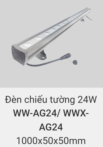  Đèn rọi tường, chiếu tường, hắt sáng tường trang trí ngoài trời chống nước IP65 vinaled 24w WW AG24 , WWX AG24 