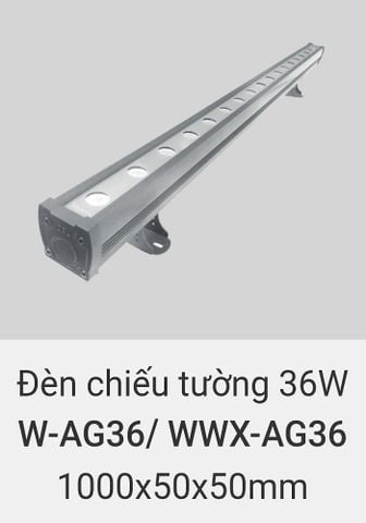  Đèn rọi tường, chiếu tường, hắt sáng tường trang trí ngoài trời chống nước IP65 vinaled 36w WW AG36 , WWX AG36 