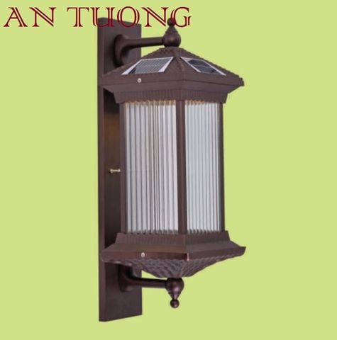  đèn gắn tường trang trí ngoài trời nhà cổ điển, biệt thự cổ điển năng lượng mặt trời 07 