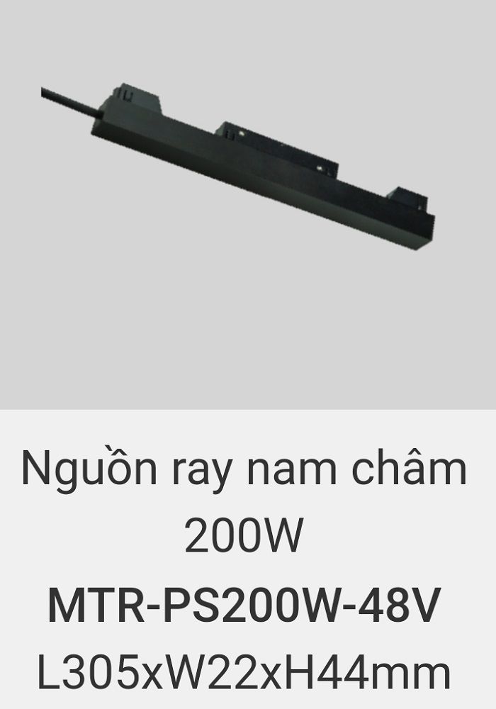 Nguồn ray nam châm 48V vinaled 200w MTR PS200W 48V
