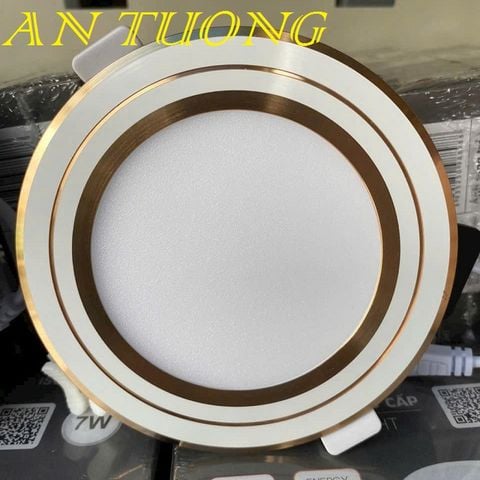  đèn led downlight âm trần 7w lổ khoét trần 90mm ánh sáng 3 chế độ, 3 màu, đổi màu 