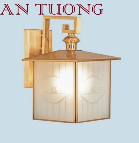  đèn đồng gắn tường, treo tường ngoài trời trang trí biệt thự cổ điển, nhà cổ điển, tân cổ điển 03 