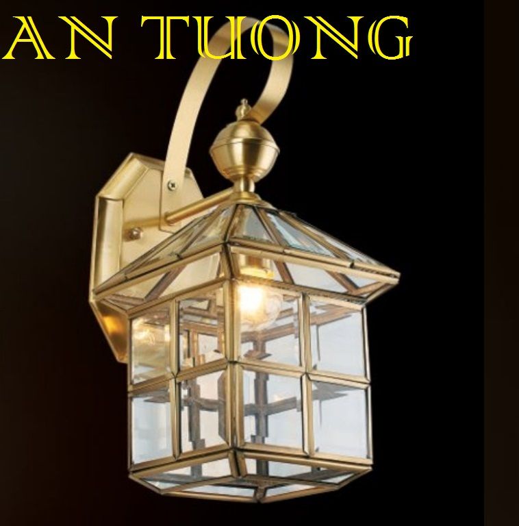 đèn đồng gắn tường, treo tường ngoài trời trang trí biệt thự cổ điển, nhà cổ điển, tân cổ điển 08