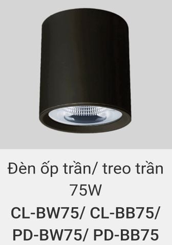  Đèn lon led ốp trần, treo trần, thả trần 75w CL BW75 , CL BB75 , PD PW75 , PD BB75 
