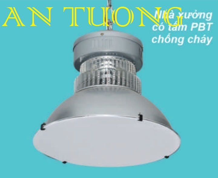 đèn led nhà xưởng công nghiệp 100w - chóa đèn led nhà xưởng công nghiệp 100w có tấm PBT chống cháy