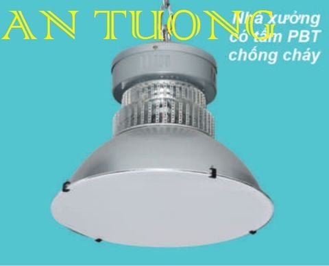  đèn led nhà xưởng công nghiệp 200w - chóa đèn led nhà xưởng công nghiệp 200w có tấm PBT chống cháy 