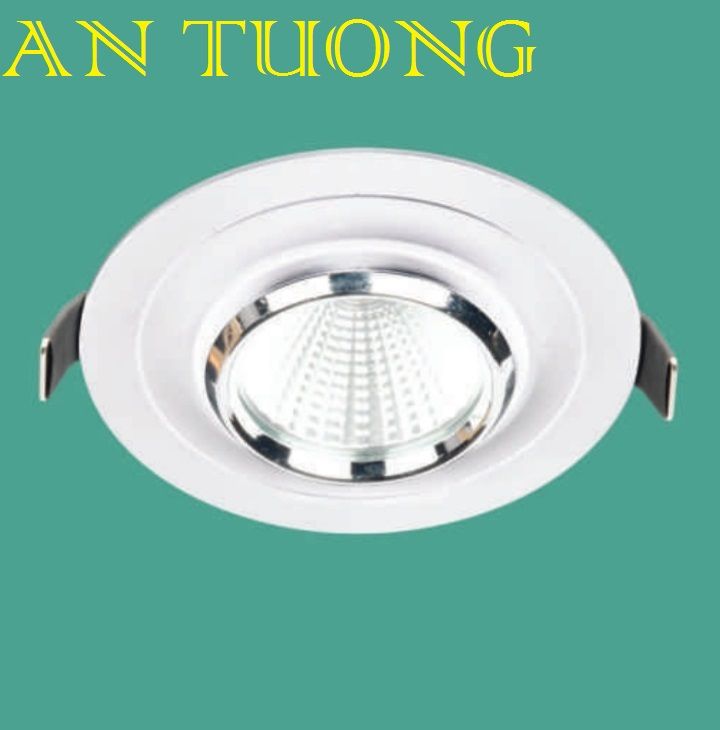 đèn led spotlight âm trần xoay chiếu điểm 9w - góc chiếu 24 độ, góc xoay 90 độ