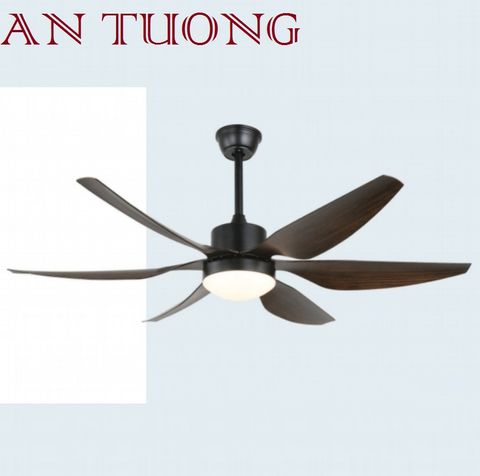  quạt trần đèn cánh gỗ 6 cánh phong cách cổ, cổ điển, cổ xưa 012 indochine 