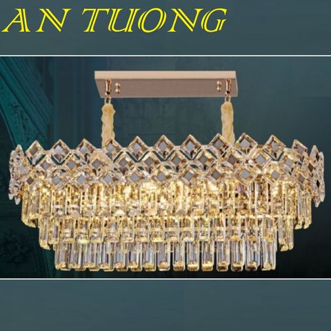  đèn thả bàn ăn pha lê led, đèn thả trang trí bàn ăn pha lê tân cổ điển 011 