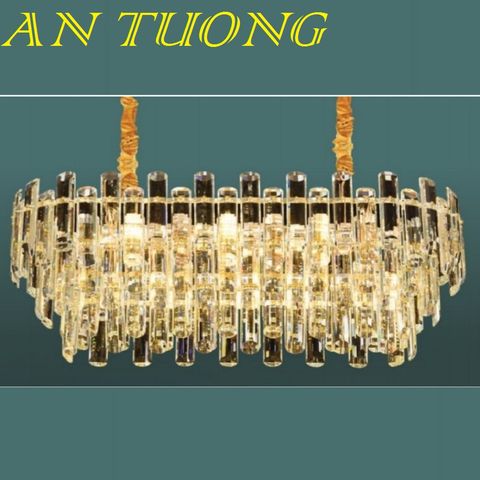  đèn thả bàn ăn pha lê led, đèn thả trang trí bàn ăn pha lê tân cổ điển 015 