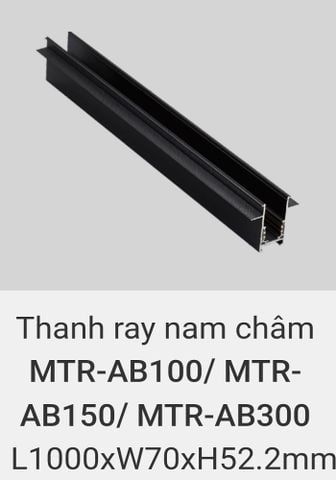  Thanh ray nam châm âm trần vinaled MTR AB110 , MTR AB150 , MTR AB300 
