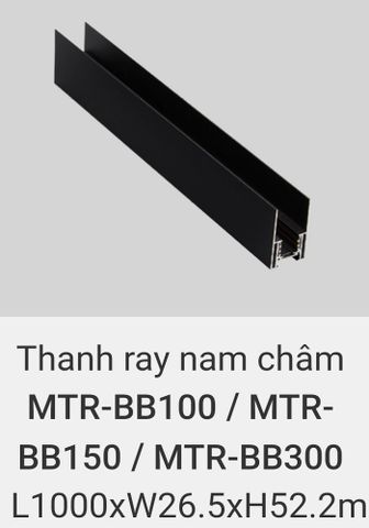  Thanh ray nam châm gắn nổi vinaled MTR BB110 , MTR BB150 , MTR BB300 