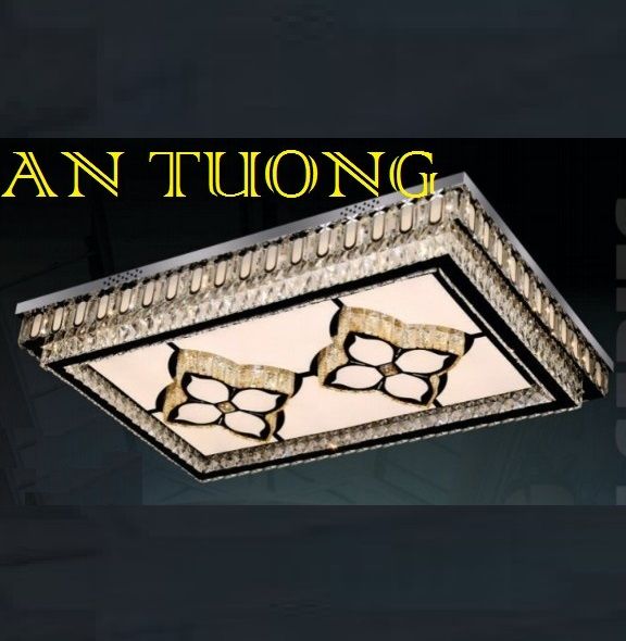 đèn mâm ốp trần pha lê led trang trí  kích thước lớn dài 1200mm x rộng 800mm - 03