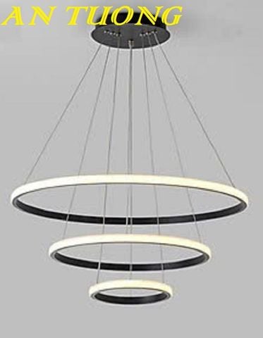  đèn thả trần 3 vòng LED decor trang trí phòng khách, bàn ăn phòng bếp, quán cafe đẹp hiện đại 0167 