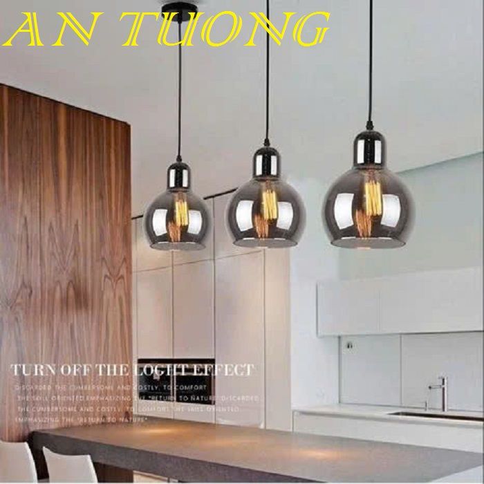 đèn treo thả trần trang trí phòng bếp đẹp, bàn đảo, quầy bar phòng ăn, bàn ăn đẹp hiện đại 051