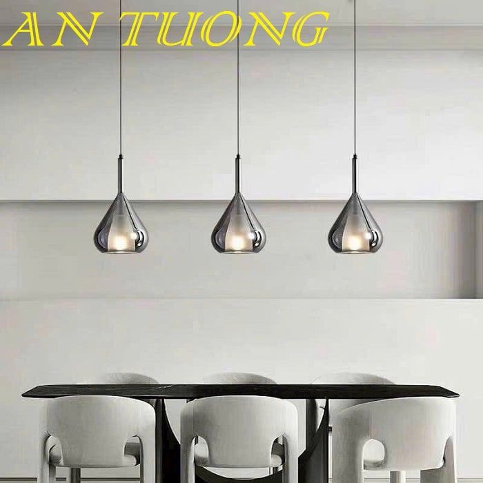 đèn treo thả trần trang trí phòng bếp đẹp, bàn đảo, quầy bar phòng ăn, bàn ăn đẹp hiện đại 063