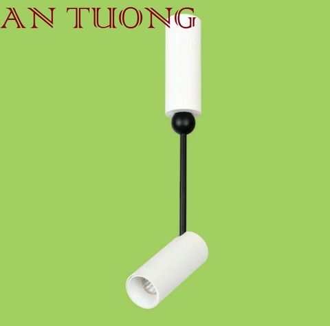  đèn rọi gắn trần nối 5w vỏ trắng chiếu sáng shop thời trang, showroom, salon tóc, rọi sản phẩm 