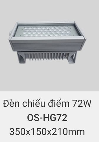  Đèn led chiếu điểm rọi cây, rọi mặt dựng tòa nhà ngoài trời chống nước IP65 vinaled 72w OS HG72 