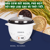 Nồi cơm điện Osaka RC120RF - Nấu cơm không phân biệt mọi loại gạo