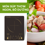 BẾP ĐIỆN TỪ CẢM ỨNG OSAKA IC-206 - SIÊU MỎNG - MẶT KÍNH PHA LÊ CƯỜNG LỰC ( GOLD)