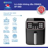 Lò chiên không dầu Osaka AF08D - Siêu to khổng lồ, nướng nguyên con gà 1.5 kg