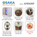 BÌNH THỦY ĐIỆN OSAKA APE-406P - 4 CHẾ ĐỘ GIỮ ẤM