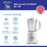 Máy xay sinh tố Osaka BL-789 - 0.8 Lít - Đơn giản, gọn nhẹ, dễ dùng nhưng hiệu quả bất ngờ