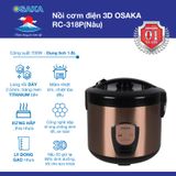 NỒI CƠM ĐIỆN OSAKA RC-318P 1.8 LÍT, SANG TRỌNG, ĐẸP - CÔNG NGHỆ Ủ CƠM 3D