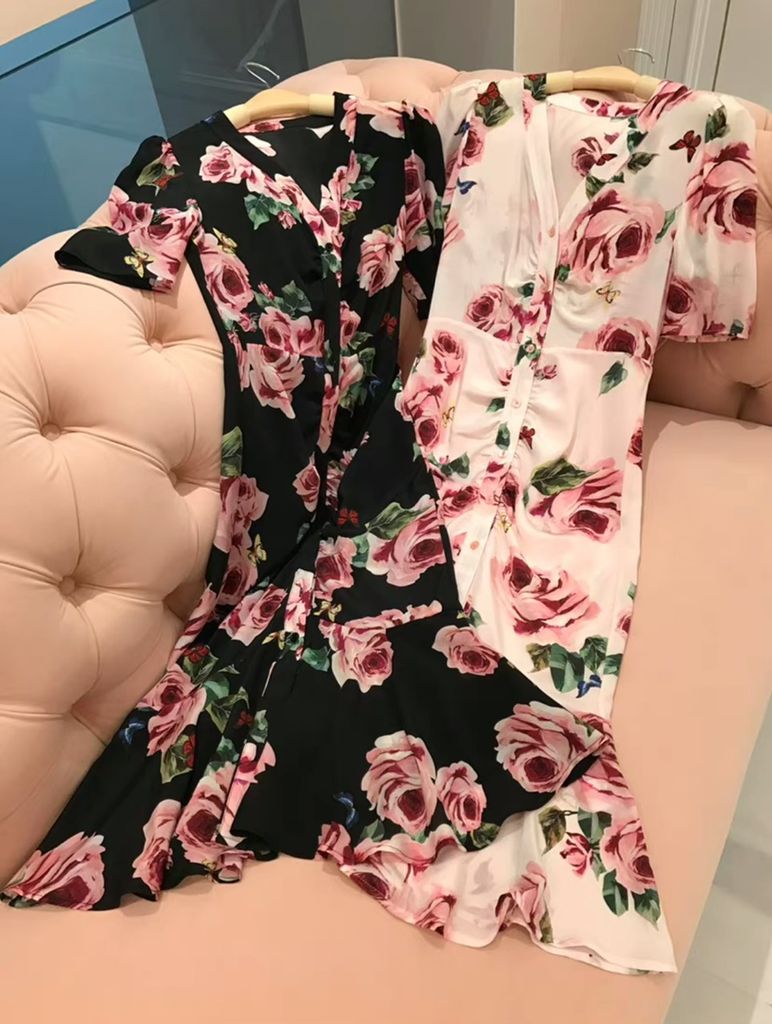 ĐẦM KATE Dress HOA 2 MÀU