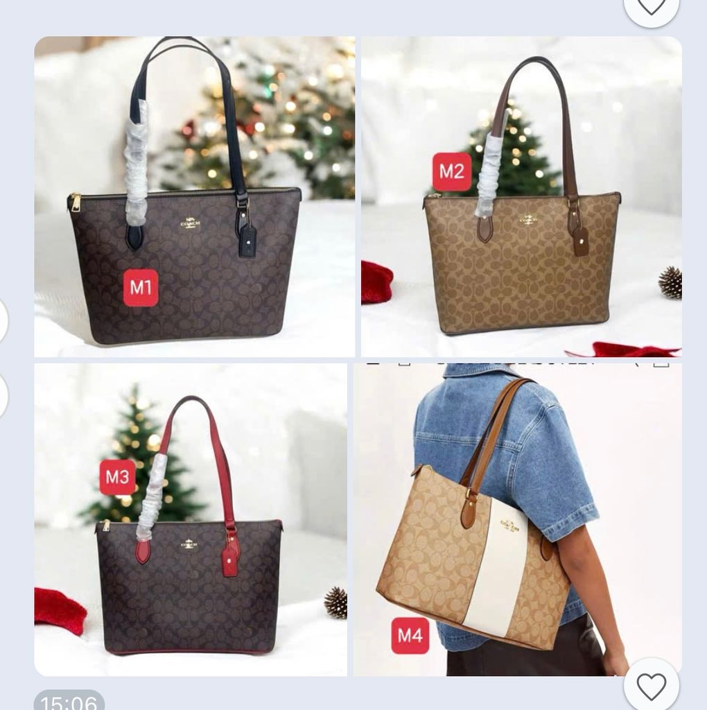 Túi Coach tote 4 màu mã C181224