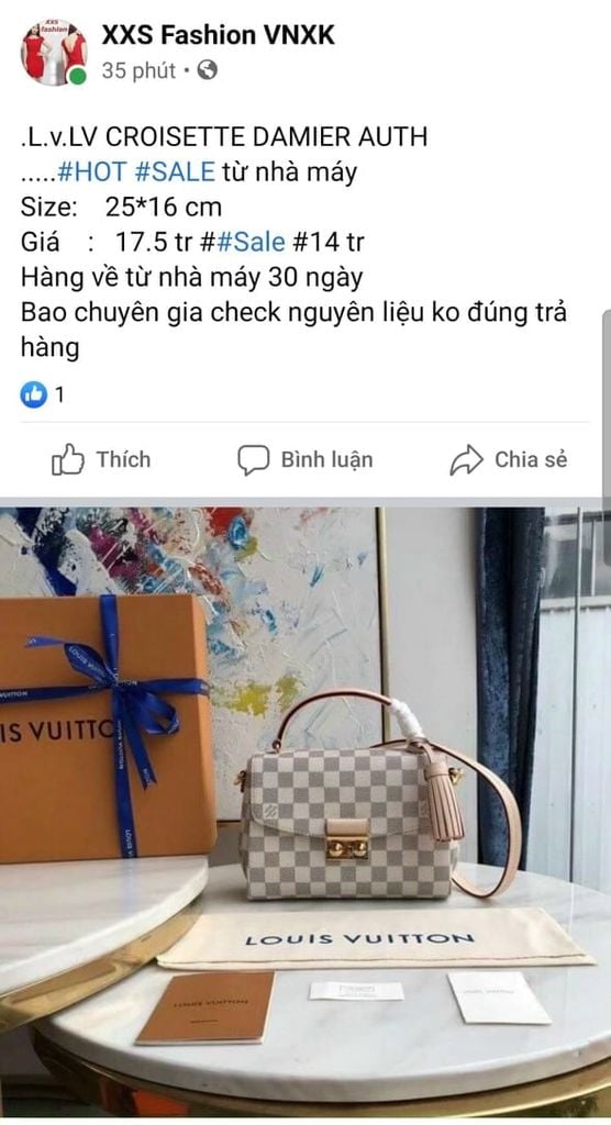 TÚi LV caro Trắng