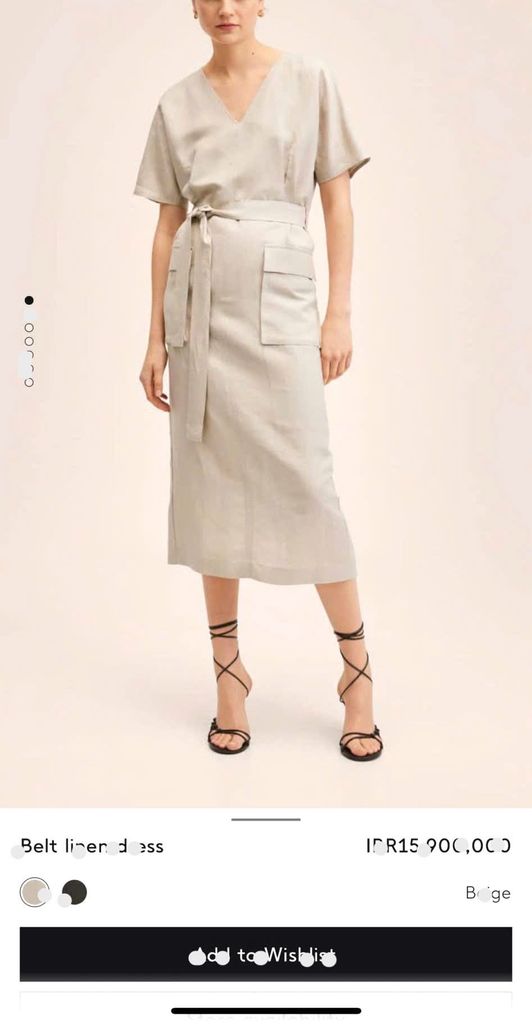 Đầm MANGO chất linen mã MG2112