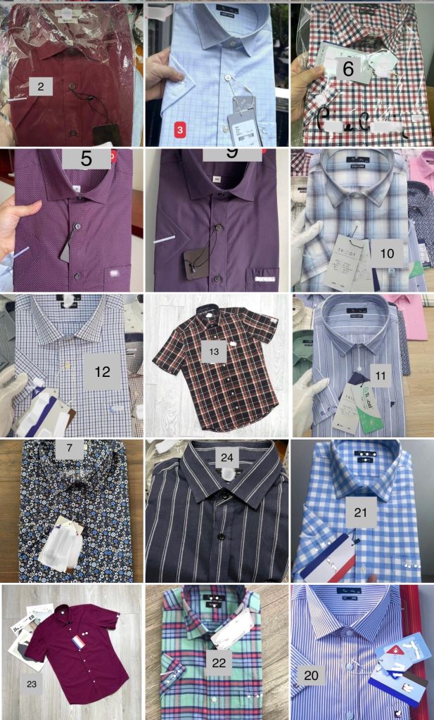 Áo sơ mi nam vạt bầu PIE MÃ MỚI 0811