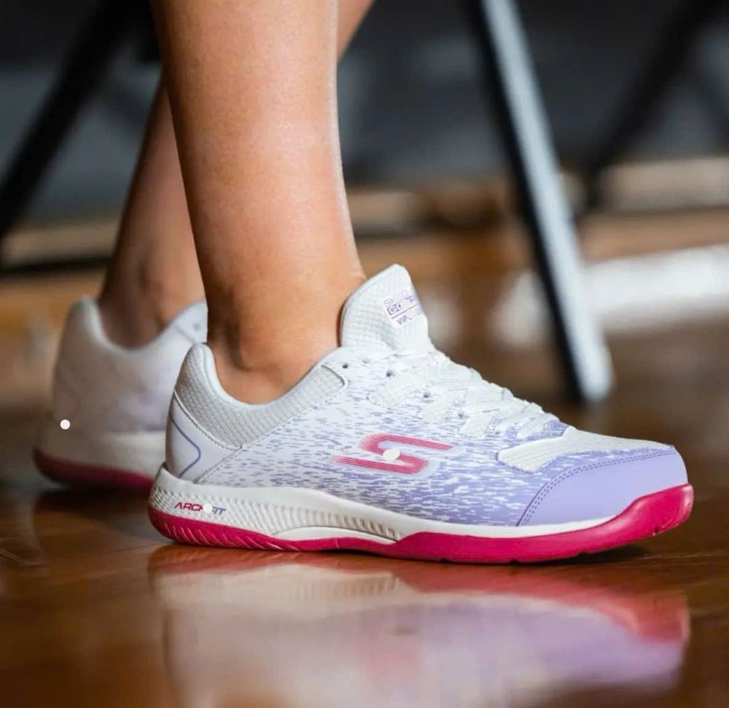 Giày thể thao nữ sneakkers phối tím đỏ