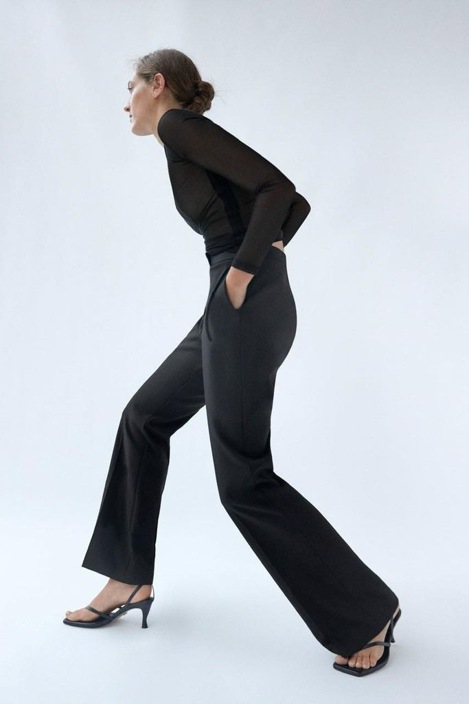 Quần tây nữ  ống vẩy Zara Tôn Dáng