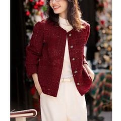 Áo khoác dạ đỏ zara mã 0712L