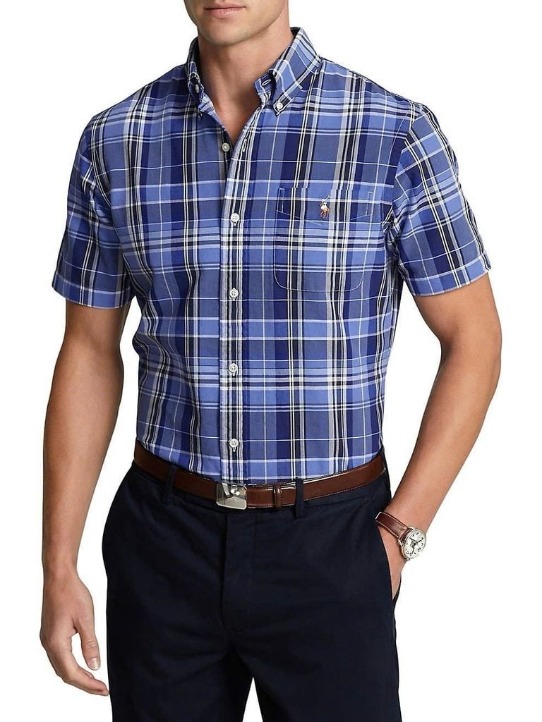 Áo sơ mi Nam Tay ngắn Kẻ sọc RaplauRren