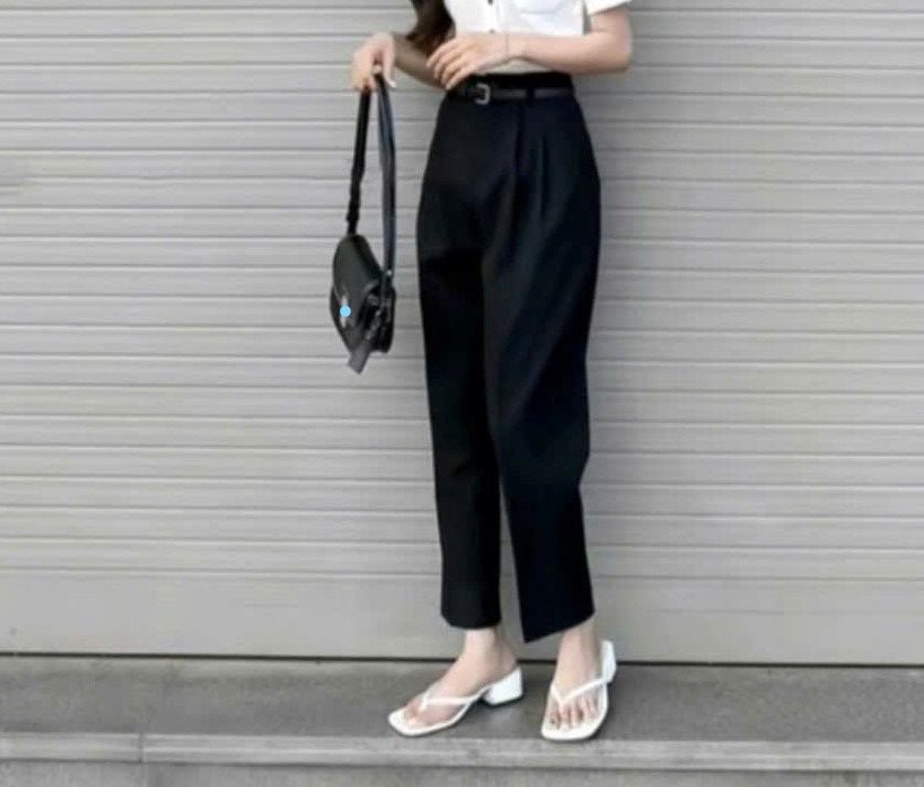 Quần nữ Zara chất Linen kèm bett