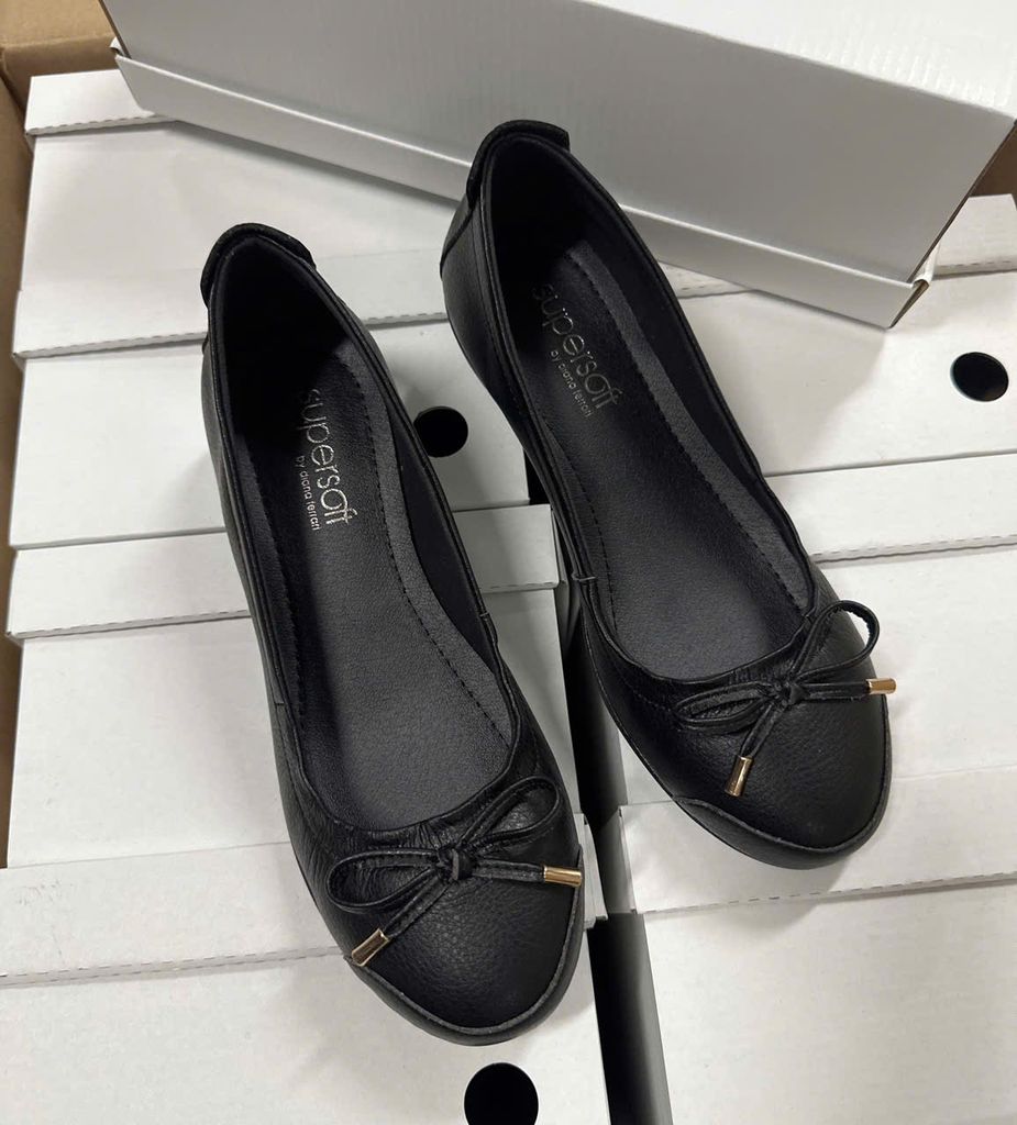 Giày nữ Xuồng Superrsoft màu đen