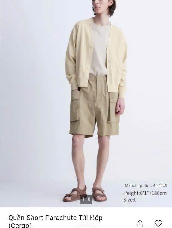 Quần Lửng nam chất gió uniqlo